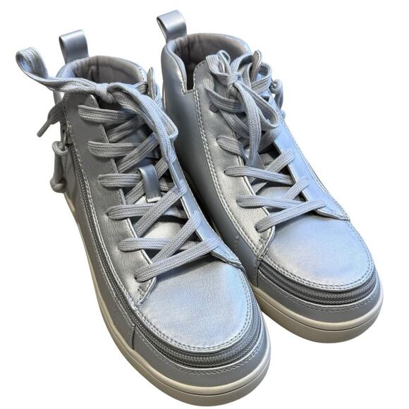 BILLY adaptive silvers sneaker lace mid top size 7 NWT - Picture 9 of 16